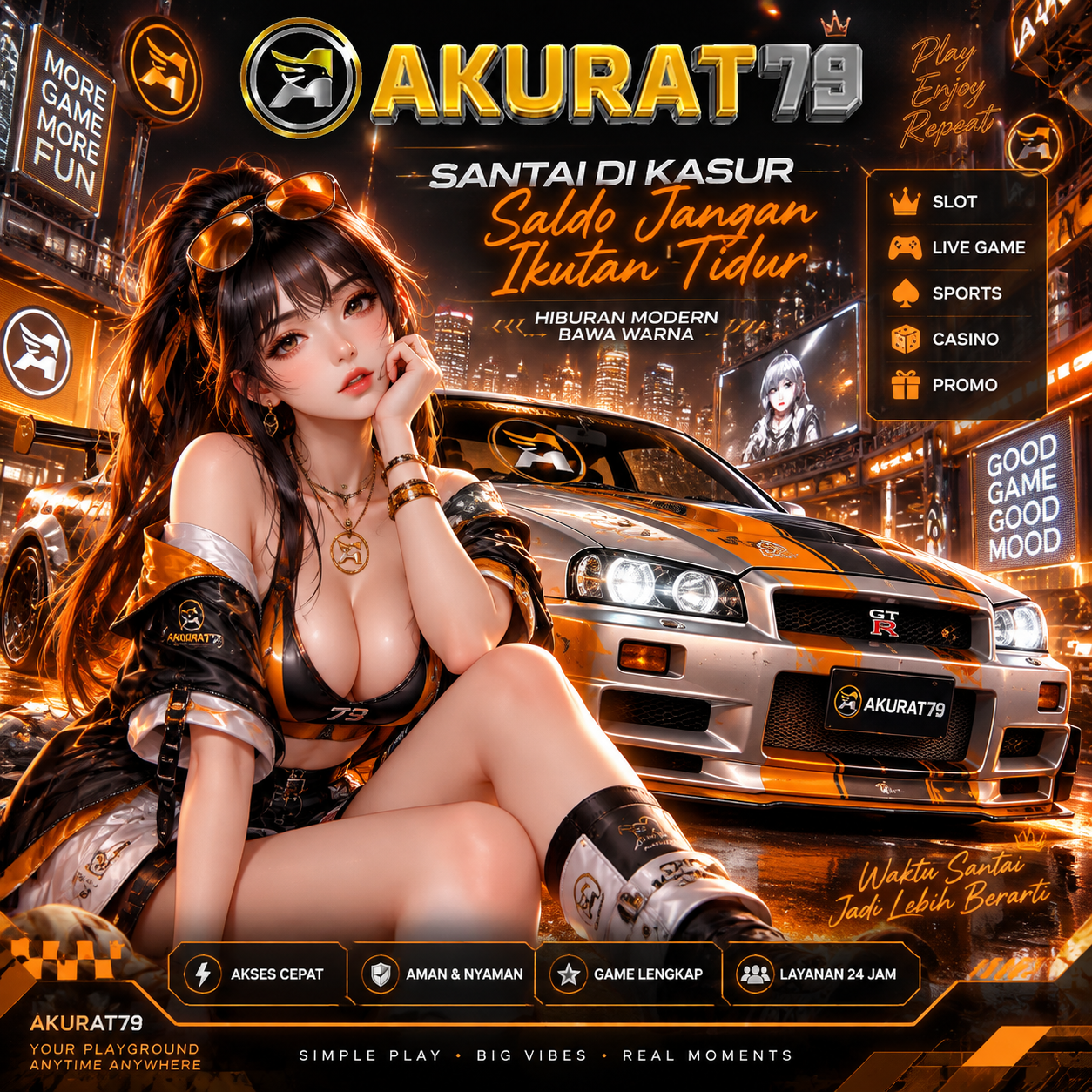 AKURAT79 – Awali Keseruanmu dengan Satu Putaran